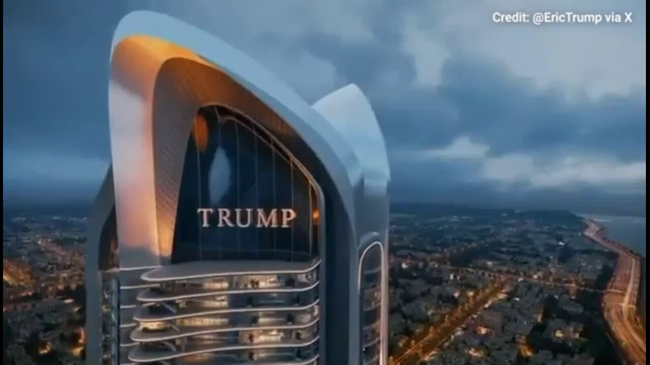 Eric Trump revealed a video rendering of a new luxury Trump Tower project launching in Jeddah, Saudi Arabia. (Credit: @EricTrump via X)