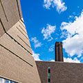 Tate Modern extension Switch House, London, England. (Tavatnik, museums). Photo dated 2017.