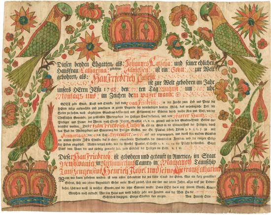 baptismal certificate