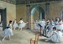 Edgar Degas: The Dance Foyer at the Opera on the Rue Le Peletier