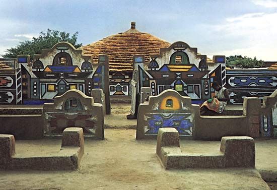 Ndebele house decoration