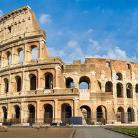 Colosseum, Rome, Italy. (Flavian Amphitheatre, arena)