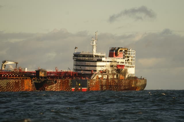 The US oil tanker MV Stena Immaculate (Danny LAwson/PA)