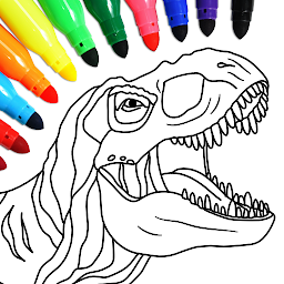 Icon image Dino coloring game