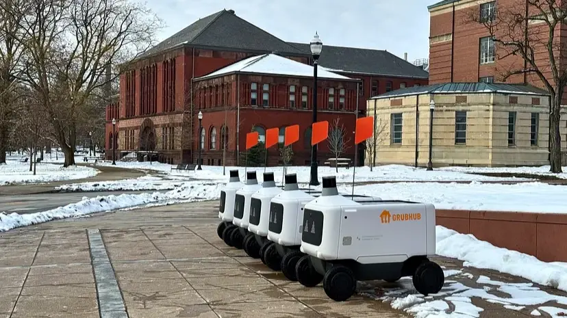 delivery robot at OSU