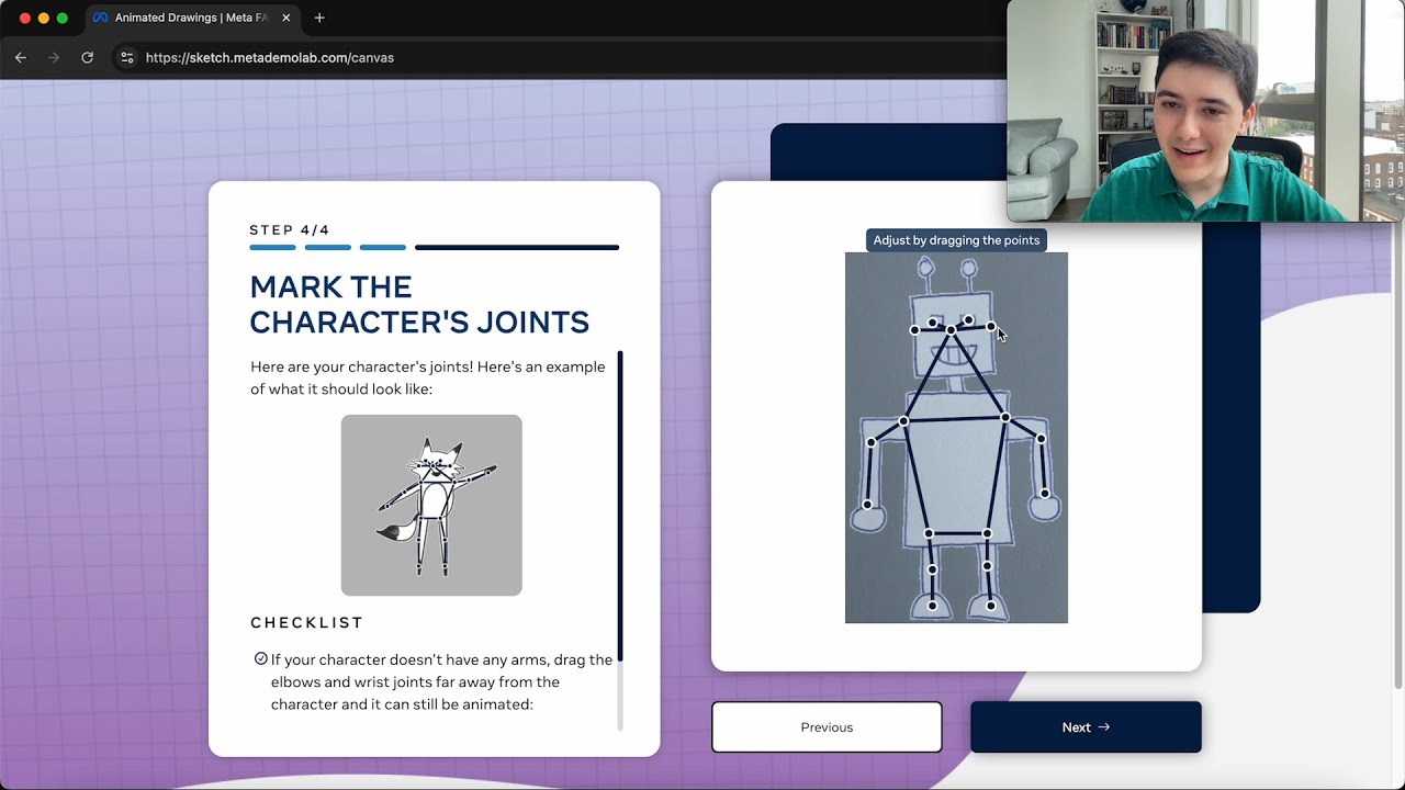 AI Tool Demo for Teachers: Bringing Student Art to Life With Animated Drawings