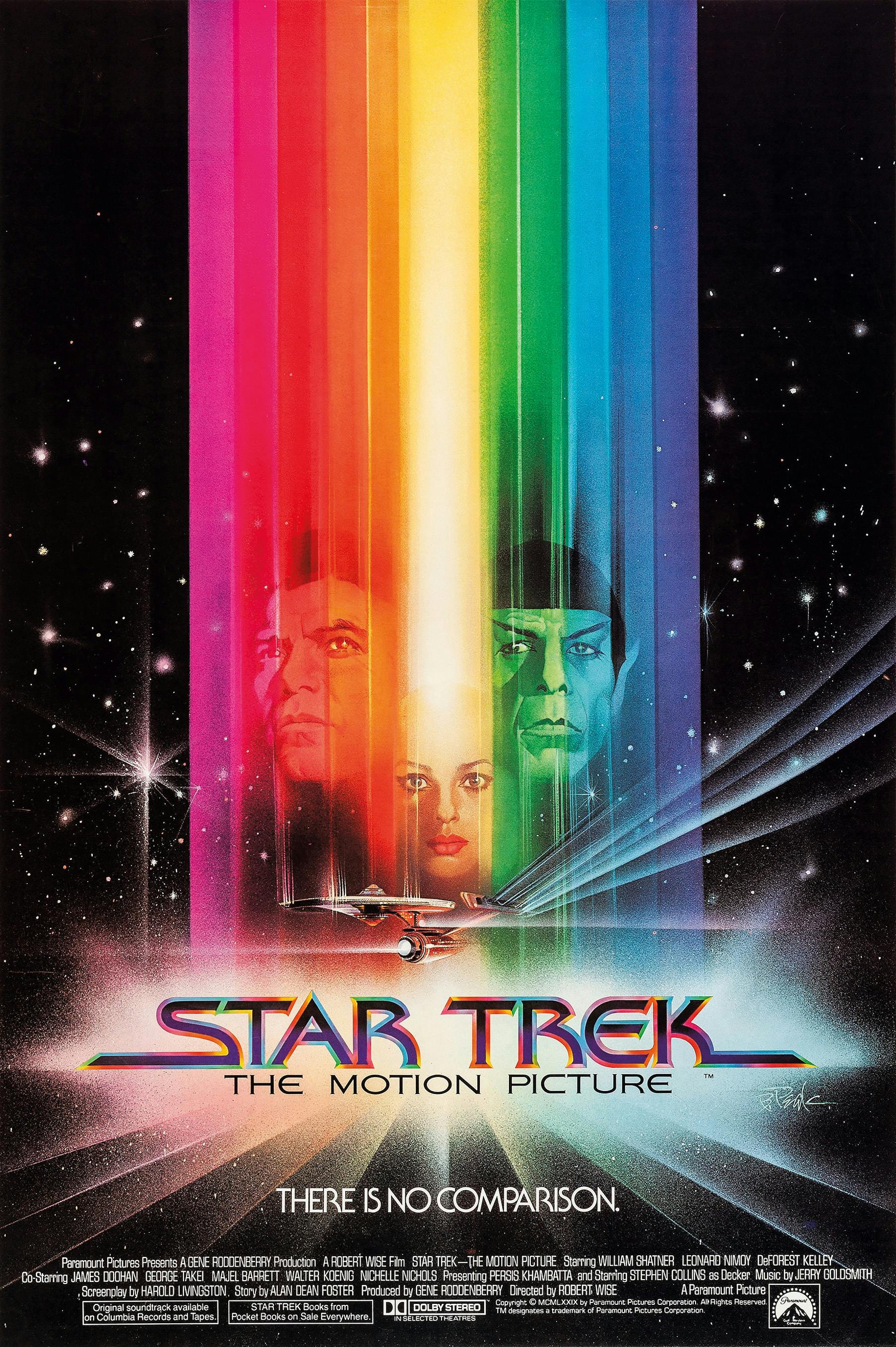 The iconic Star Trek: The Motion Picture poster illustrated by Bob Peak