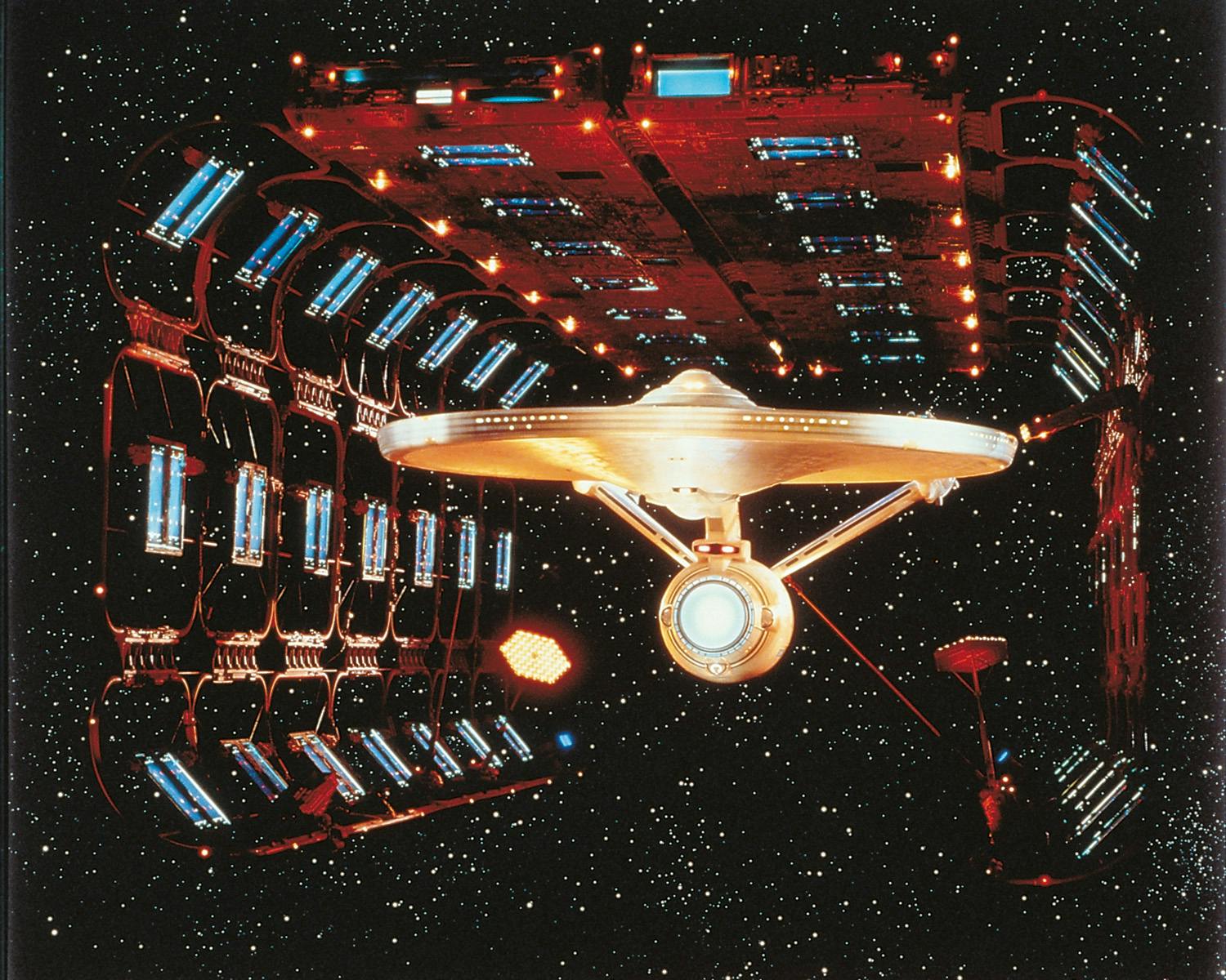 The U.S.S. Enterprise in spacedock in Star Trek: The Motion Picture