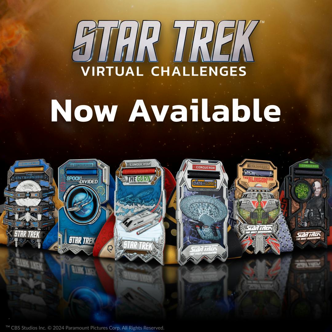 All six Star Trek medals for Star Trek virtual challenges