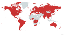 Map of Countries with Chabad Shluchim