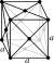 Face-centered cubic crystal structure for silver