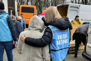 UN aid workers in Odesa City, Ukraine (file)