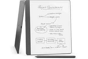 New Amazon Kindle Scribe (64GB) - Redesigned display with uniform borders. Now write directly on books and documents. With bu