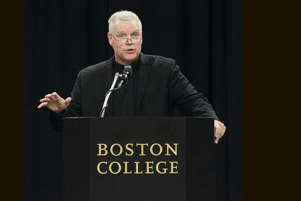 a priest in clerical collar