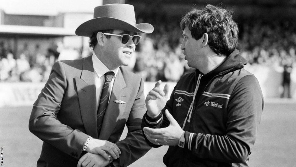 Elton John and Graham Taylor