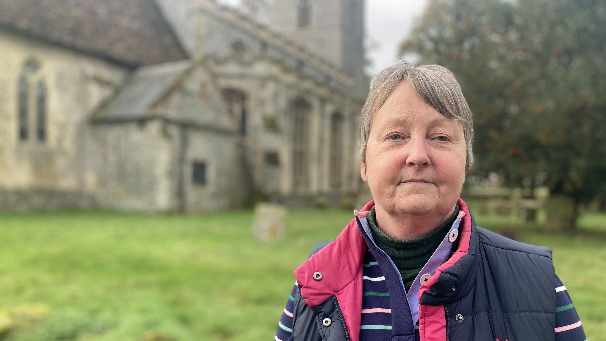 Margaret Gash, Treasurer of All Saints' Church in Gazeley