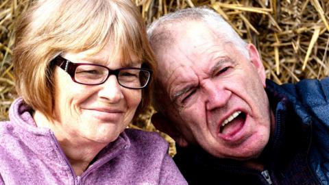 Andy Pollard with his wife Sue