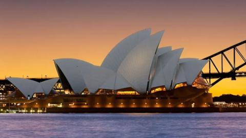 Sydney Opera House at sunset