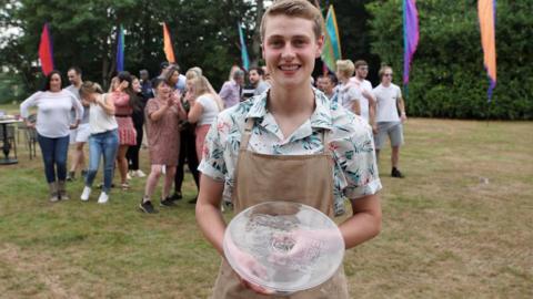 The winner Peter with his trophy