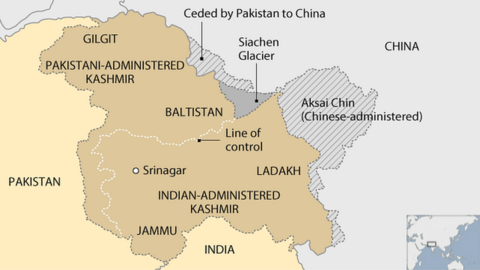 Map of Kashmir