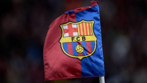 A Barcelona corner flag