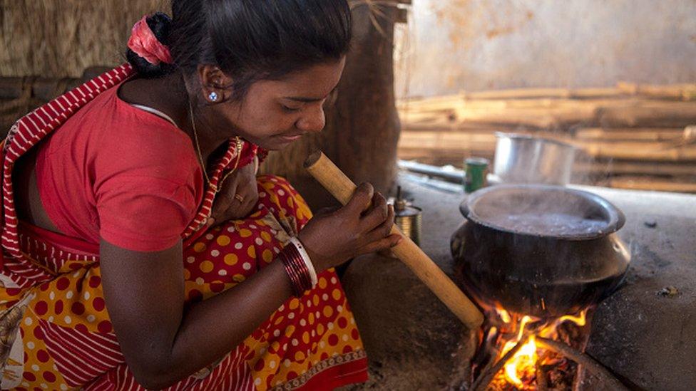 Woman cooking