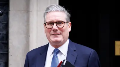 Sir Keir Starmer leaving Downing Street