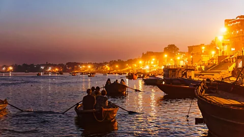 Graham Prentice/Alamy Cremations take place in Varanasi 24 hours a day (Credit: Graham Prentice/Alamy)