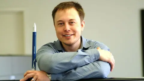 Getty Images Elon Musk in 2004