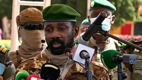 Getty Images Mali's Colonel Assimi Goïta (archive shot)