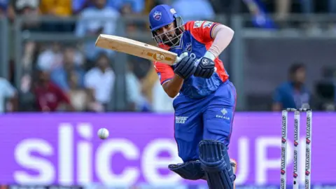 AFP Delhi Capitals' Prithvi Shaw plays a shot during the Indian Premier League (IPL) Twenty20 cricket match between Mumbai Indians and Delhi Capitals at the Wankhede Stadium in Mumbai on April 7, 2024.