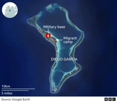 A map of Diego Garcia