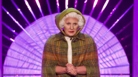 PA Media The Vivienne dressed as Queen Elizabeth on RuPaul's Drag Race UK 