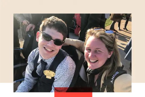 Elliot and Rachel pictured together at Cheltenham races