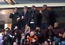 The Prince of Wales celebrates Aston Villa’s second goal (Nick Potts/PA)